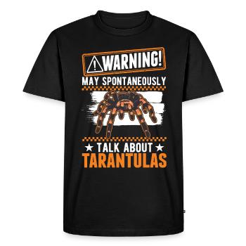 Avertissement Tarantula propriétaire Tarantula - T-shirt Premium bio Homme - noir - Devant - Nico (187cm)