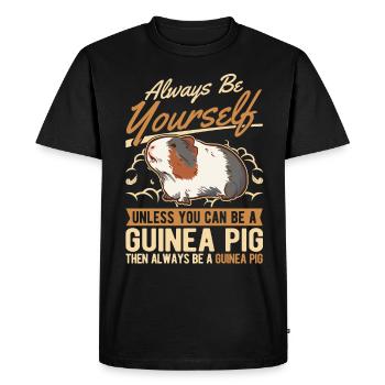 Cochon d’Inde Cadeau Cochon d’Inde - T-shirt Premium bio Homme - noir - Devant - Nico (187cm)