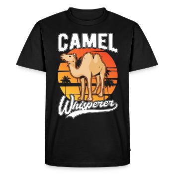 Camel Whisperer Camel Whisperer Big Camel - Men's Premium Organic T-Shirt - black - Front - Nico (187cm)