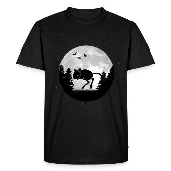 Gerbille Moon Racing Rat Gerbille - T-shirt Premium bio Homme - noir - Devant - Nico (187cm)