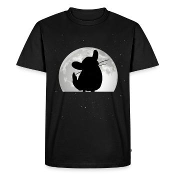 Chinchilla Moon Woolly Mouse - Men's Premium Organic T-Shirt - black - Front - Nico (187cm)