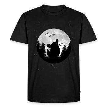 Chinchilla Moon Woolly Mouse - Men's Premium Organic T-Shirt - black - Front - Nico (187cm)
