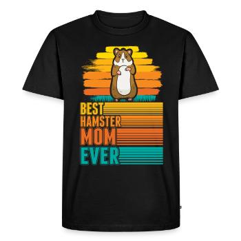 Best Hamster Mom Ever Hamster Mama - Men's Premium Organic T-Shirt - black - Front - Nico (187cm)