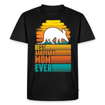 Meilleure maman Aardvark de tous les temps Erdferkel Mama - T-shirt Premium bio Homme - noir - Devant - Nico (187cm)