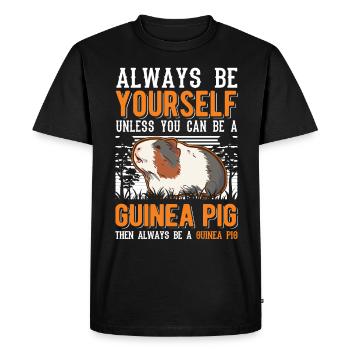 Cochon d’Inde Cadeau Cochon d’Inde - T-shirt Premium bio Homme - noir - Devant - Nico (187cm)