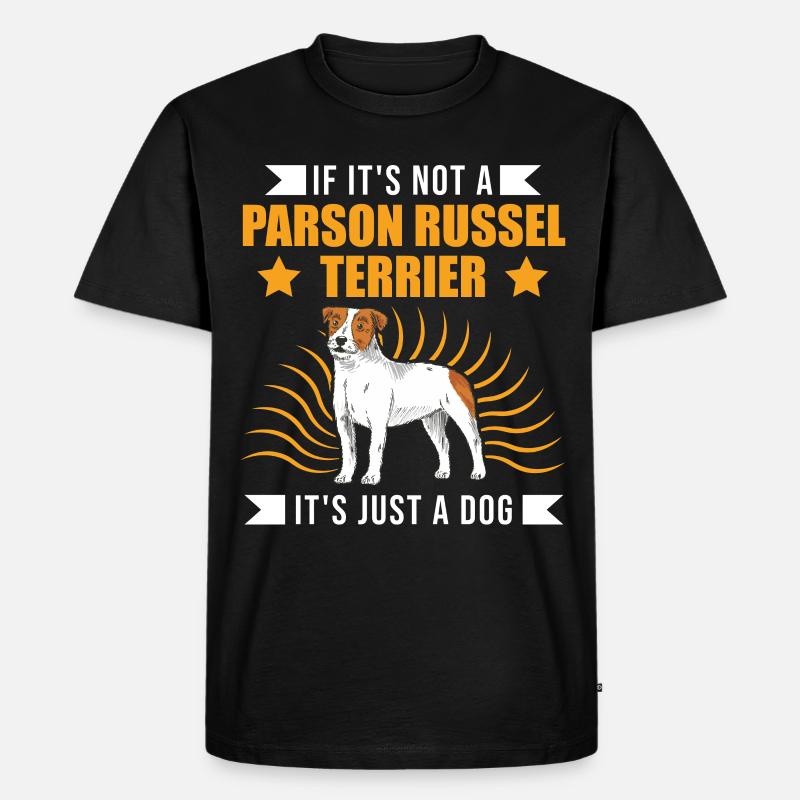 Parson Russell Terrier Besitzer - Männer Premium Bio T-Shirt - Schwarz