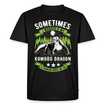 Komodo dragon Komodo dragon monitor Komodo dragon Komodo dragon - Men's Premium Organic T-Shirt - black - Front - Nico (187cm)