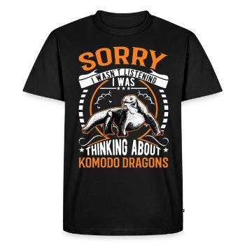 Komodo dragon Komodo dragon monitor Komodo dragon Komodo dragon - Men's Premium Organic T-Shirt - black - Front - Nico (187cm)