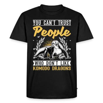 Komodo dragon Komodo dragon monitor Komodo dragon Komodo dragon - Men's Premium Organic T-Shirt - black - Front - Nico (187cm)
