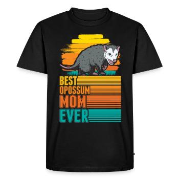 Best Opossum Mom Ever Opossum Mama Marsupial Rat - Men's Premium Organic T-Shirt - black - Front - Nico (187cm)
