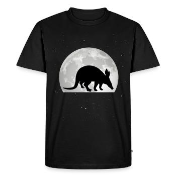 Aardvark Moon - Men's Premium Organic T-Shirt - black - Front - Nico (187cm)