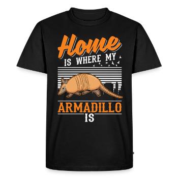 Armadillo Home Armadillo - T-shirt Premium bio Homme - noir - Devant - Nico (187cm)