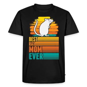 Rat Mama Rat Owner Rat Girl - Men's Premium Organic T-Shirt - black - Front - Nico (187cm)