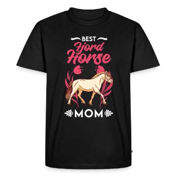 Best Fjord Horse Mom Fjord Horse Norwegian Horse - Men's Premium Organic T-Shirt - black - Front - Nico (187cm)