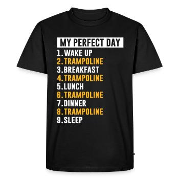 Trampoline - T-shirt Premium bio Homme - noir - Devant - Nico (187cm)