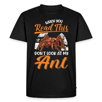 Fourmis Cadeau Fourmi de feu - T-shirt Premium bio Homme - noir - Devant - Nico (187cm)