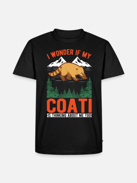 Coati Cadeau Coati Proboscis - T-shirt Premium bio Homme - noir