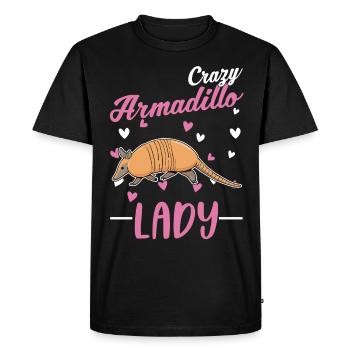 Crazy Armadillo lady Gürteltier - T-shirt Premium bio Homme - noir - Devant - Nico (187cm)
