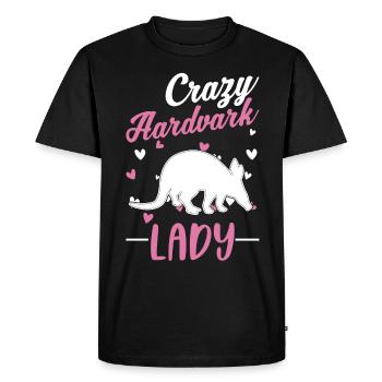 Crazy Aardvark dame Aardvark fille - T-shirt Premium bio Homme - noir - Devant - Nico (187cm)