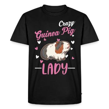 Cochon d’Inde Mme Cochon d’Inde - T-shirt Premium bio Homme - noir - Devant - Nico (187cm)