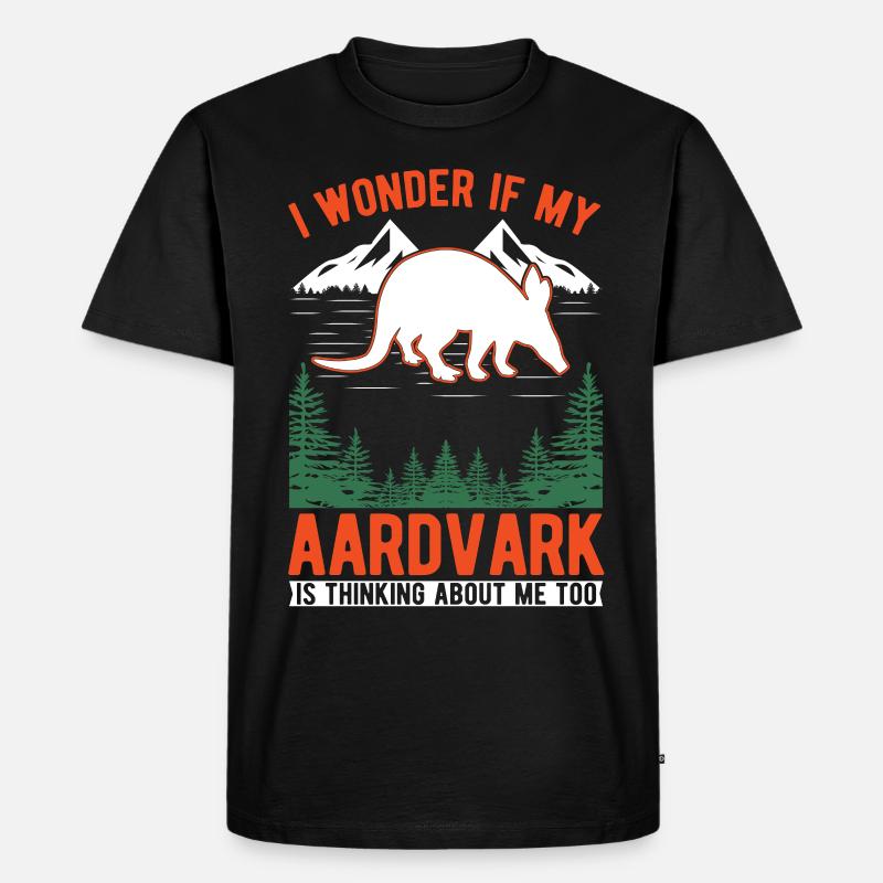 Erdferkel Geschenk Aardvark - Männer Premium Bio T-Shirt - Schwarz