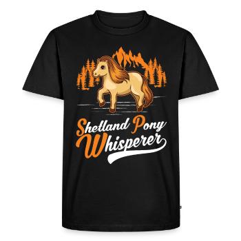 Shetland Pony Flüsterer Shetland Pony Whisperer - T-shirt Premium bio Homme - noir - Devant - Nico (187cm)
