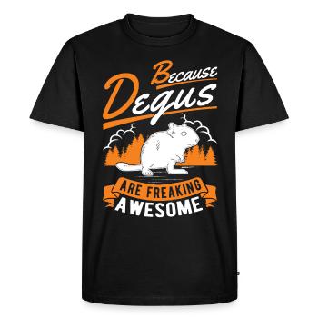 Degu propriétaire arbuste forêt de rats degu - T-shirt Premium bio Homme - noir - Devant - Nico (187cm)
