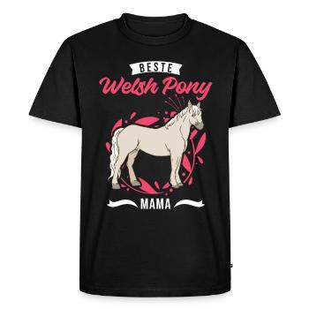 Best Welsh Pony Mom - Men's Premium Organic T-Shirt - black - Front - Nico (187cm)