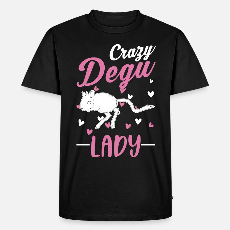 Crazy Degu Mme Walddegu - T-shirt Premium bio Homme - noir
