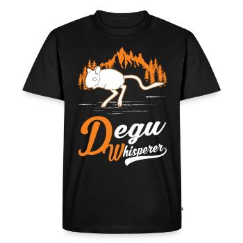 Degu Whisperer Forest Degu - T-shirt Premium bio Homme - noir - Devant - Nico (187cm)