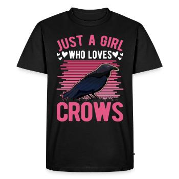 Corbeau Corbeau Corbeau - T-shirt Premium bio Homme - noir - Devant - Nico (187cm)