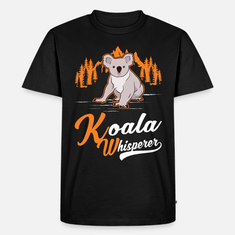 Koala Whisperer Koala Bear - T-shirt Premium bio Homme - noir