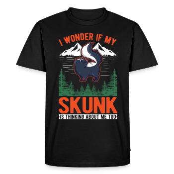 Skunk lover - Men's Premium Organic T-Shirt - black - Front - Nico (187cm)