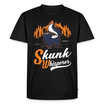 Skunk Whisperer - Men's Premium Organic T-Shirt - black - Front - Nico (187cm)