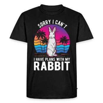 Lapin Lapin Lapin Lapin - T-shirt Premium bio Homme - noir - Devant - Nico (187cm)