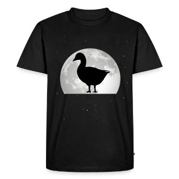 Geese Moon Goose breeder Goose goose - Men's Premium Organic T-Shirt - black - Front - Nico (187cm)