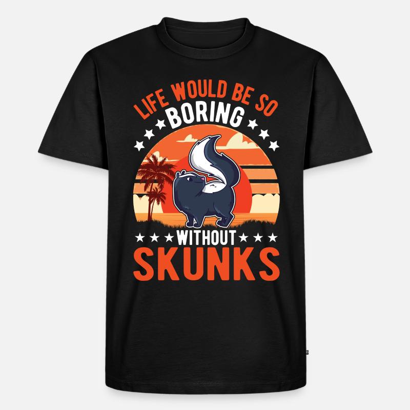 Stinktier Geschenk - Männer Premium Bio T-Shirt - Schwarz