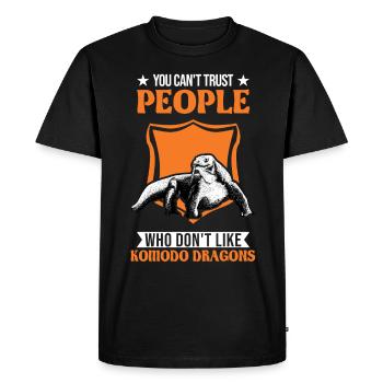 Komodo dragon Komodo dragon monitor Komodo dragon Komodo dragon - Men's Premium Organic T-Shirt - black - Front - Nico (187cm)