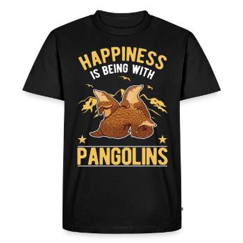 Pangolin Luck Pangolin - T-shirt Premium bio Homme - noir - Devant - Nico (187cm)