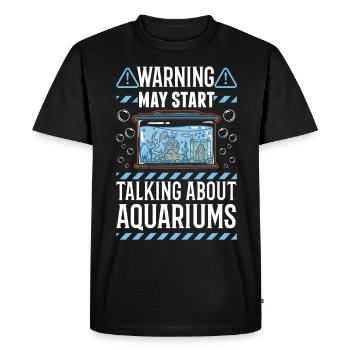 Avertissement Aquaristique Aquariophile Aquariophile Aquariophile - T-shirt Premium bio Homme - noir - Devant - Nico (187cm)
