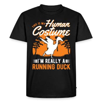 Costume de canard d’Halloween - T-shirt Premium bio Homme - noir - Devant - Nico (187cm)