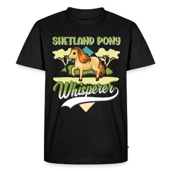 Shetland Pony Flüsterer Shetland Pony Whisperer - T-shirt Premium bio Homme - noir - Devant - Nico (187cm)