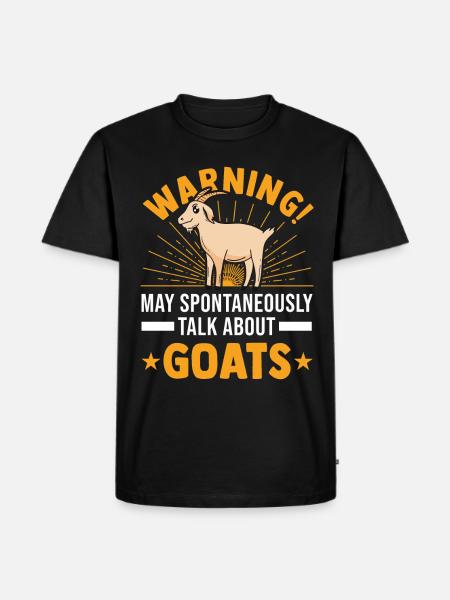 Ziege Ziegenhirte Geschenk - Männer Premium Bio T-Shirt - Schwarz