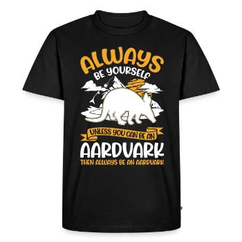 Sois toujours toi-même Aardvark Erdferkel - T-shirt Premium bio Homme - noir - Devant - Nico (187cm)