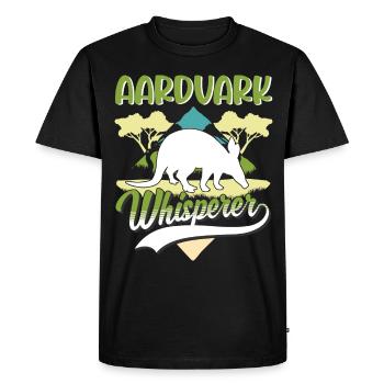 Erdferkel Flüsterer Aardvark Whisperer - T-shirt Premium bio Homme - noir - Devant - Nico (187cm)