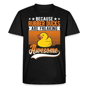 Rubber Duck Gift Rubber Duck Rubber Duck - T-shirt Premium bio Homme - noir - Devant - Nico (187cm)