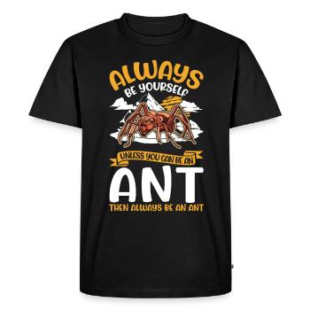 Fourmis Ferme de fourmis Fourmilières de feu - T-shirt Premium bio Homme - noir - Devant - Nico (187cm)