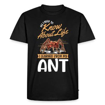 Fourmis Ferme de fourmis Fourmilières de feu - T-shirt Premium bio Homme - noir - Devant - Nico (187cm)