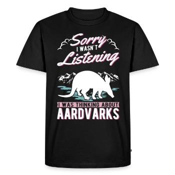 Aardvark Cadeau Aardvark - T-shirt Premium bio Homme - noir - Devant - Nico (187cm)