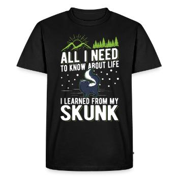 Skunk Sort Skunk - T-shirt Premium bio Homme - noir - Devant - Nico (187cm)